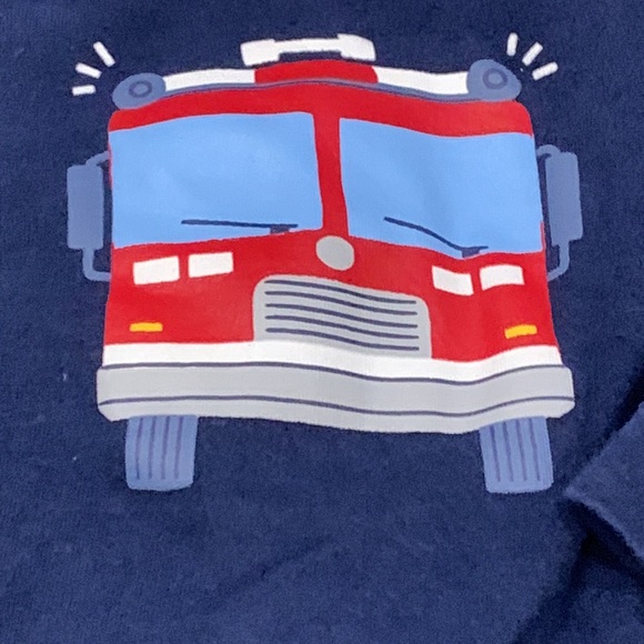 Carter’s Matching 2 piece Set with Long Sleeve Blue Shirt and Red Sweatpants 24M - Picture 2 of 8